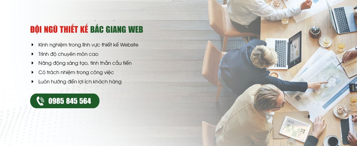 Đội ngũ thiết kế website Bắc Giang